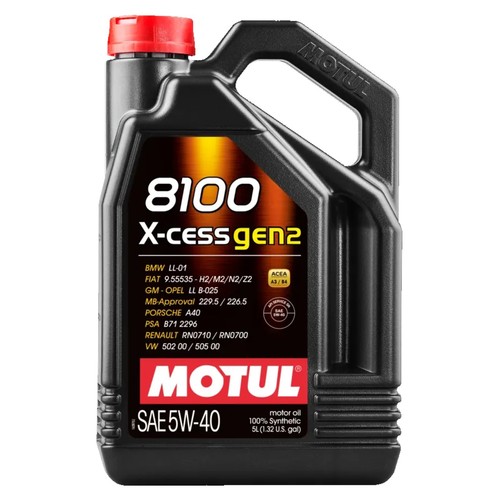 Motul 8100 cess gen2 5w40 - 5l, x-cess